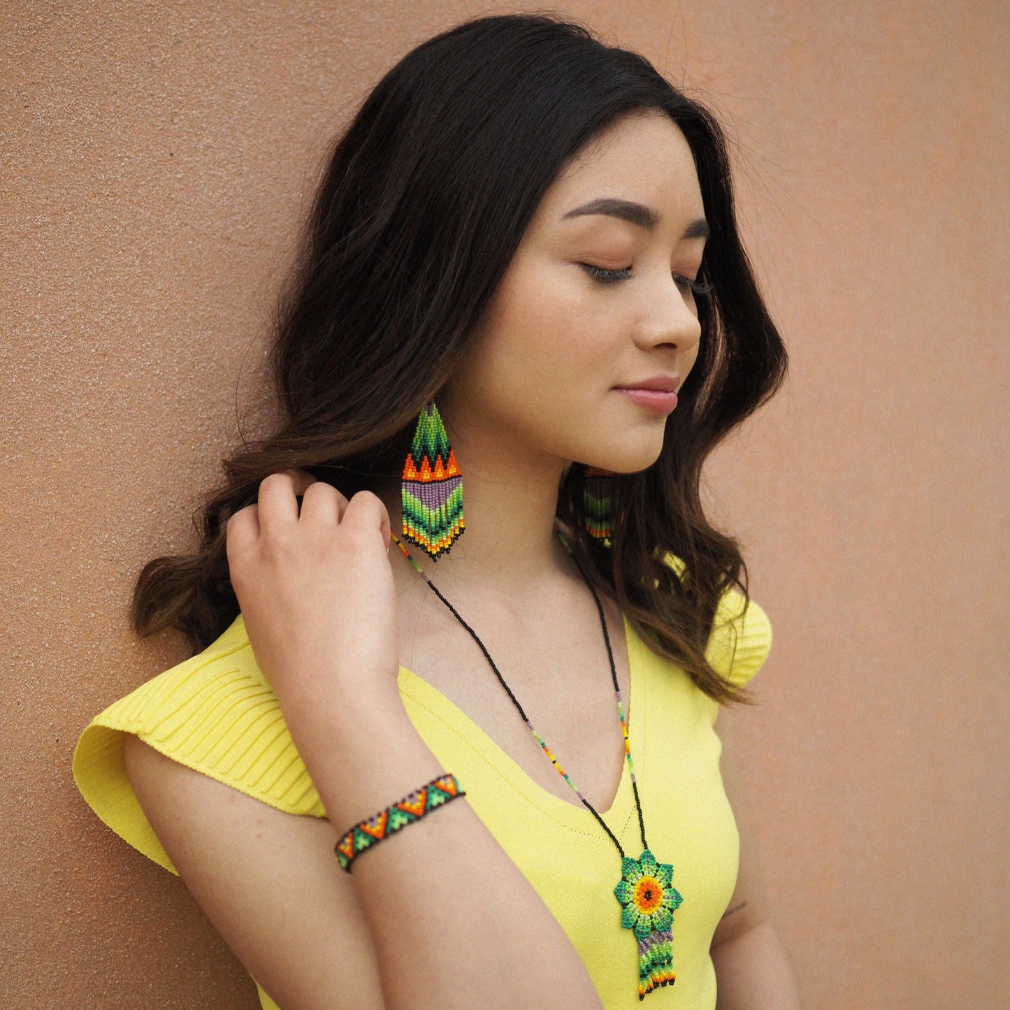Huichol Earring Set