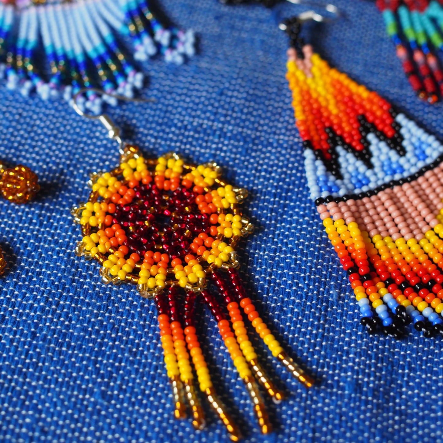 Huichol Earring Set