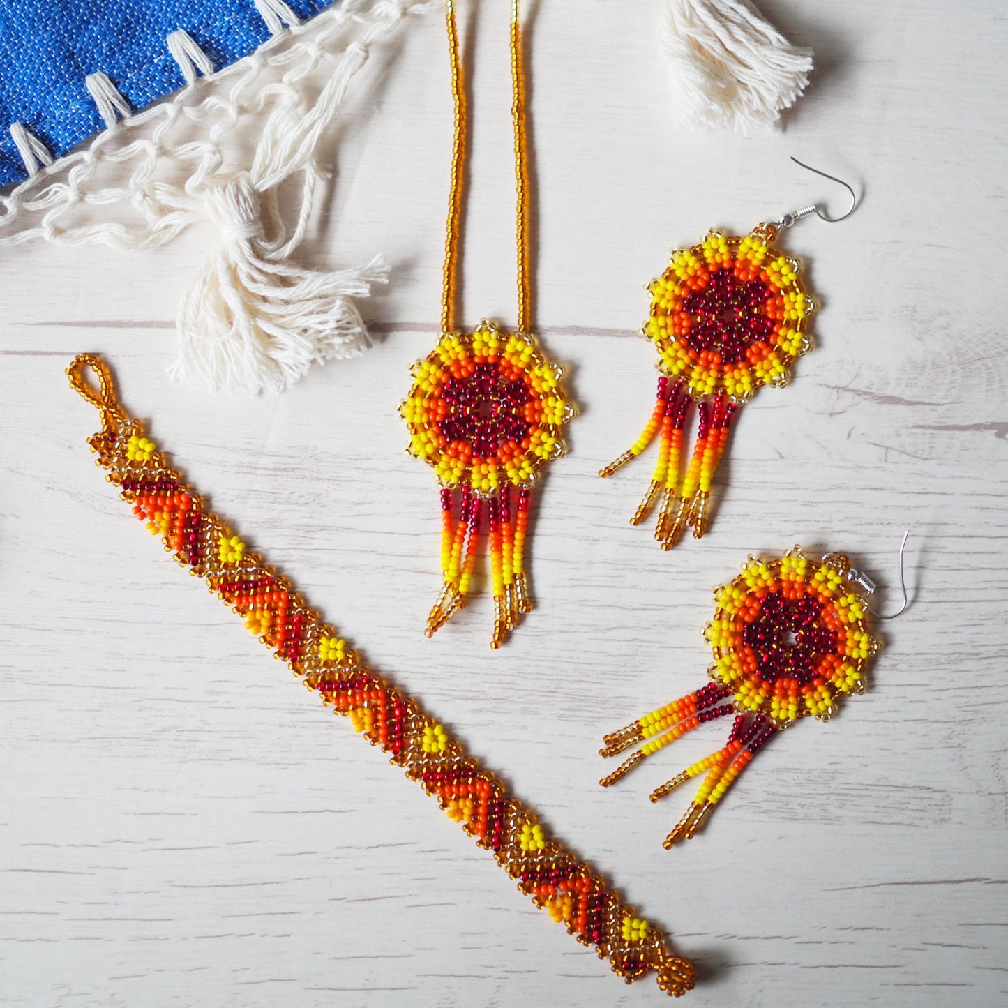 Huichol Earring Set