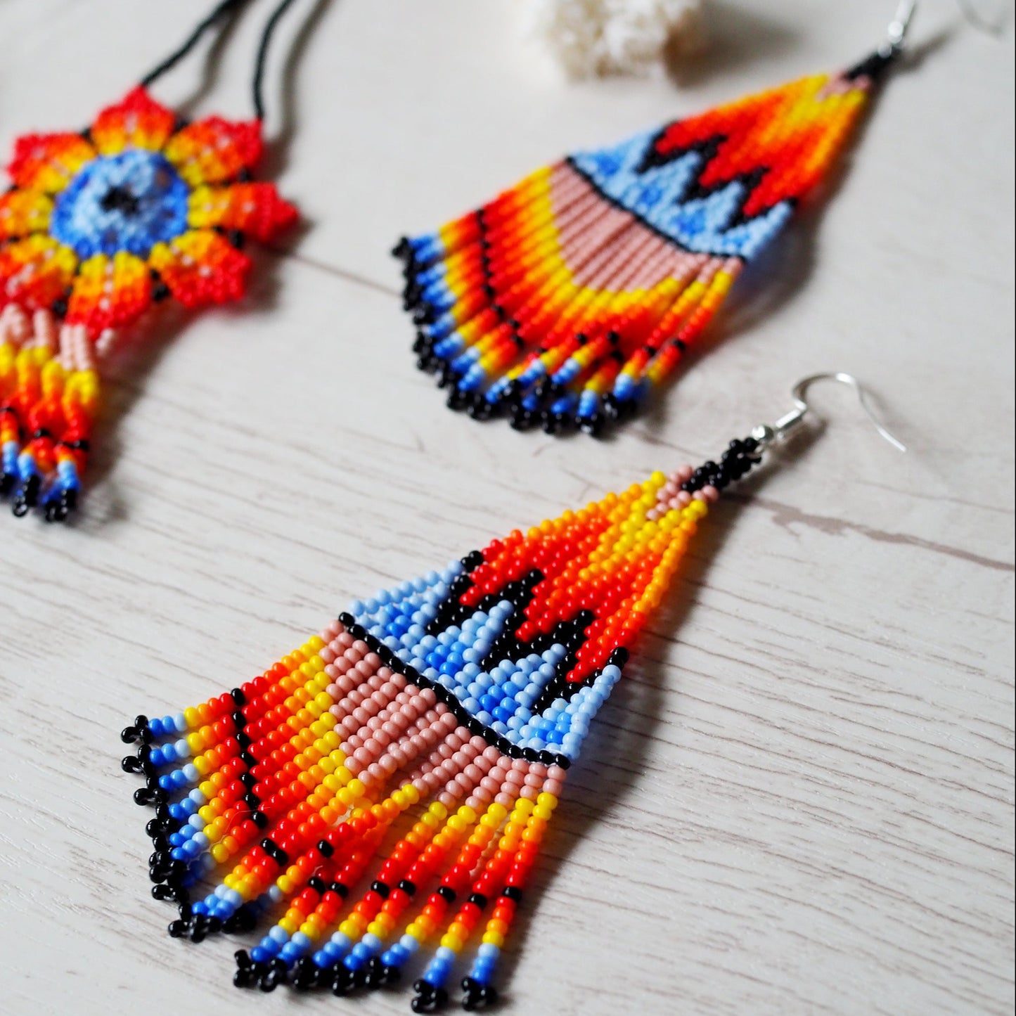 Huichol Earring Set